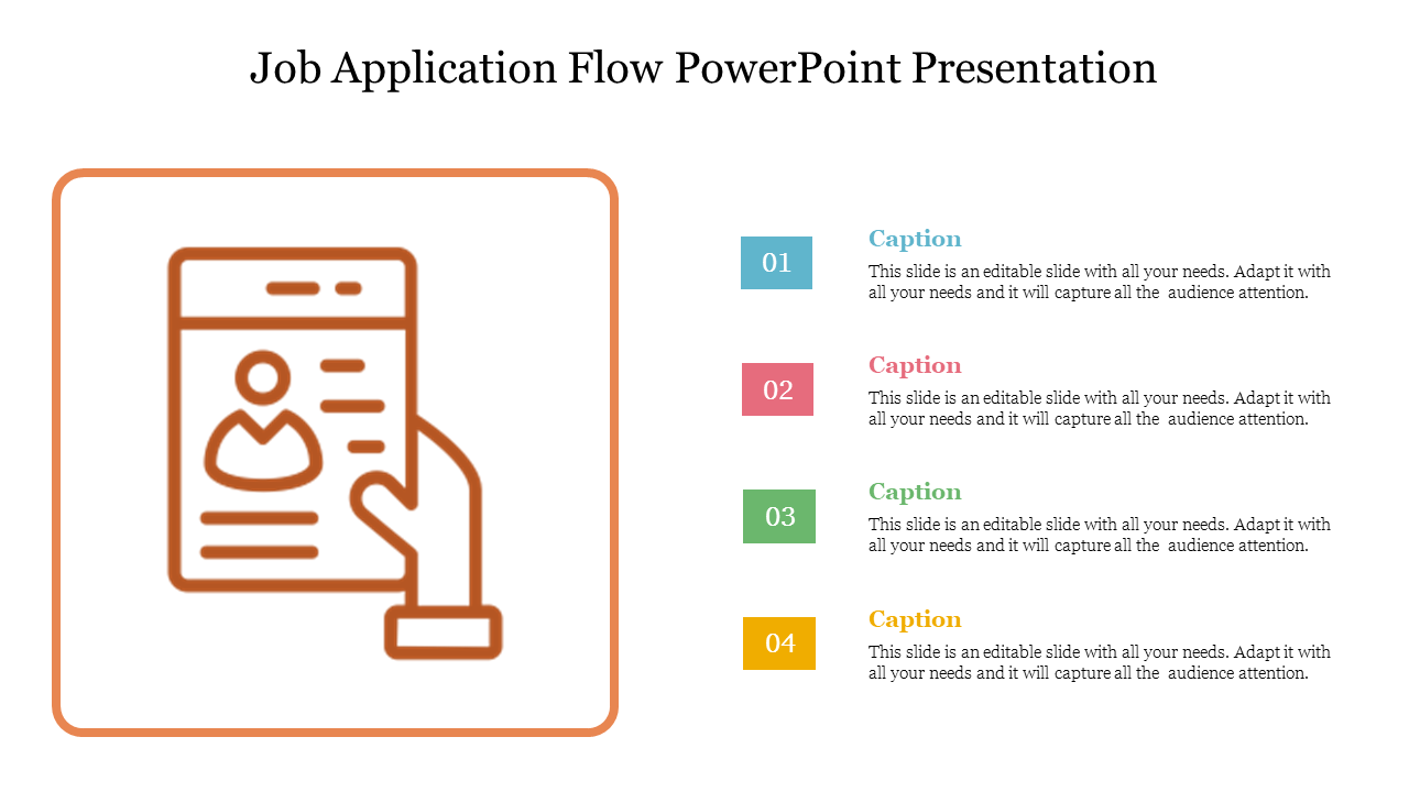 Free - Ready To Use Job Application Flow PowerPoint Presentation